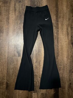 Nike Black Ribbed Flare